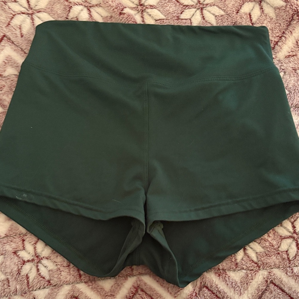 Always Women's Dark Green Athletic Shorts